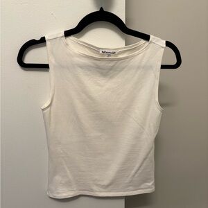 Reformation White Sleeveless Top